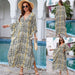 Color-Multi-10-Printed Loose Robe Vacation Maxi Dress Women Beach Jacket Beach Cover Up-Fancey Boutique