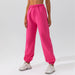 Color-Magenta-Spring Summer Girdle Loose Track Sweatpants Women Outdoor Dance Casual Trousers Office All Matching Straight Sweatpants Women-Fancey Boutique