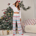 Color-Women Clothing Lace-up Casual Trousers Loose Lace-up Christmas Printed Pants-Fancey Boutique