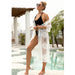 Color-White-Seaside Vacation Beach Sexy Hollow Out Cutout Beach Cover Up Long Cardigan Factory-Fancey Boutique