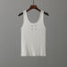 Color-White-Spring Summer Outerwear Camisole Women Top Slim Bottoming Ice Silk Sweater Inner Wear-Fancey Boutique