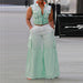 Color-Plus Size Women Summer Stripes Gradient Vest Pocket Overalls Casual Two Piece Set-Fancey Boutique