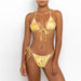 Color-Swimsuit Printed Lace-Up Bikini Swimsuit Women Travel-Fancey Boutique