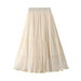 Color-Apricot-Spring Elegant Fairy Slimming Skirt-Fancey Boutique