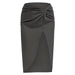 Color-Black-High Waist French Twist Irregular Asymmetric Skirt Sexy Solid Color Satin Split Package Hip with a Zipper Long Skirt for Women-Fancey Boutique