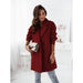 Color-Popular Autumn Winter Long Sleeve Set Collar Double Breasted Woolen Coat Women-Fancey Boutique