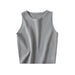 Color-Gray-Korean Simple Solid Color Round Neck Top Elegant Women Clothing Spring Arrival Slim Fit Short Sweater-Fancey Boutique