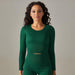 Color-Dark Green-1-Seamless Solid Color Striped Tight Sexy Yoga Clothes Breathable Long Sleeves Top Sports Running Fitness Clothes-Fancey Boutique
