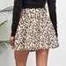 Color-Leopard Print Corduroy Umbrella Skirt High Waist Side Zipper Skirt Sexy Women Clothing Breasted Skirt-Fancey Boutique