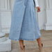 Color-Women Clothing Casual Trend High Waist Slimming All Matching A line Split Denim Skirt-Fancey Boutique