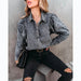 Color-Autumn Winter Collared Casual Street Denim Shirt Women-Fancey Boutique