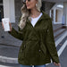 Color-Army Green-Clothing Cinched Hoodie Breathable Mesh Outdoor Mountaineering Rain-Proof Coat-Fancey Boutique