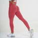 Color-Red-Seamless Small Crescent Breathable Quick-drying Fitness Pants Women High Waist Peach Hip Tight Stretch Hip Lift Yoga Pants-Fancey Boutique