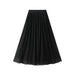 Color-Women Two Sided Skirt Spring Korean High Waist Slimming Mid Length Mesh Pleated Skirt 3-Fancey Boutique