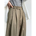 Color-Minimalist Old Money Mopping Work Pant for Women Spring Autumn Office Loose Drooping Wide Leg Pants-Fancey Boutique