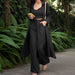 Color-Fall Casual Trench Coat Wide Leg Pants Women Clothing Three-Piece Suit-Fancey Boutique