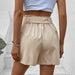 Color-Summer Women Clothing Beige Women Shorts-Fancey Boutique