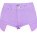 Color-Purple-Women Clothing Low Waist Denim Shorts Decadent Loose Non-Elastic Curling Exposure Pocket Beach Pants Macaron Pink-Fancey Boutique