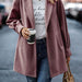 Color-Burgundy-Fall Winter Collar Long Long Sleeve Women Coat-Fancey Boutique