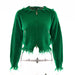 Color-Green-Sweaters Women Clothing Core Spun Yarn Cardigan Long Sleeved Top High Waist Tight Shorts Autumn Winter-Fancey Boutique
