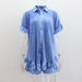 Color-Blue-Shorts Short Sleeved Shirt Two Piece Women Loose Pleated Wooden Ear Casual sets-Fancey Boutique