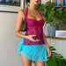 Color-Summer Lace Splicing Sling Halter Small Top Women Sexy See through T shirt-Fancey Boutique