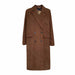 Color-Corduroy Blazer Women Mid Length over the Knee Spring Autumn British High Sense Woolen Coat-Fancey Boutique