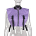 Color-Purple-Summer Denim Wash School Bag Buckle Trendy Overalls Vest Top-Fancey Boutique