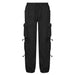 Color-Black2-Self Built Station Autumn Winter Women Street Hip Hop Low Waist Tooling Denim Pants Casual Pants-Fancey Boutique