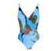 Color-Blue Background Jumpsuit-Bikini Two Piece Suit Women One Piece Swimming Suit-Fancey Boutique