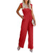 Color-Summer Solid Color Pocket Casual Loose Wide Leg Jumpsuit-Fancey Boutique