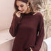 Color-Autumn Winter Popular Irregular Asymmetric Cut Strapless round Neck Casual Sweater Sweater-Fancey Boutique