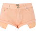 Color-Orange-Women Clothing Low Waist Denim Shorts Decadent Loose Non-Elastic Curling Exposure Pocket Beach Pants Macaron Pink-Fancey Boutique