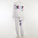 Color-White-Knitted Printed Sweatshirt Sweatpants Two Piece Winter Women Clothing Casual Trend Suit-Fancey Boutique