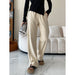 Color-Wide Leg Pants Mopping Split Autumn Winter-Fancey Boutique