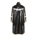 Color-Color Contrast Patchwork Coat Autumn Winter Thickening Fur Leather Overcoat Women Overknee Long Lamb Wool Stitching Loose Cotton Coat-Fancey Boutique