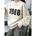 Color-Printed Pullover Sweatshirt Women Lazy Loose Early Autumn Oversize Top-Fancey Boutique