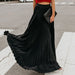 Color-Summer Elegant Pleated Mopping Solid Color Wide Hem Skirt-Fancey Boutique