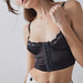 Color-bralette Vest Front Buckle Back Shaping Bra Bohemian Boning Corset Corset Satin Satin Satin Sexy Underwear-Fancey Boutique