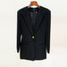 Color-Black-Goods Stars S Zipper Slim Fit One Button Suit Dress-Fancey Boutique