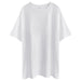 Color-2# White-All Cotton T shirt Women Summer Loose Korean T shirt Brushed Cotton Couple Top-Fancey Boutique