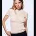 Color-White-Spring Summer Short Sleeved Round Neck Thin Breathable Knitted Wool Top-Fancey Boutique