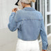 Color-Women Clothing Loose Short Denim Jacket Autumn-Fancey Boutique