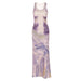 Color-Women Clothing Summer Sexy Print Slim Sleeveless Dress-Fancey Boutique