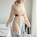 Color-Arrival Autumn Winter Women Wear Solid Color Split Long Sleeve High Collar Sweater Dress-Fancey Boutique