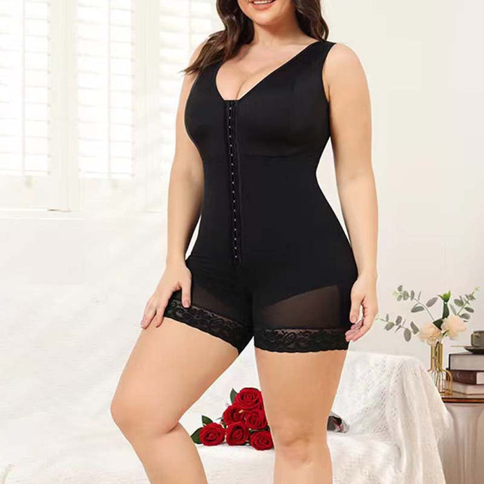 Color-Black-Source Hip Lifting Waist Slimming One Piece Corset Women Enhanced One Piece Slimming Clothes-Fancey Boutique