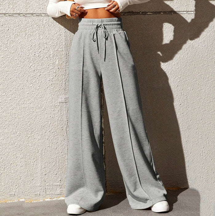 Color-Fall Sports Pants Women Straight Loose Sweatpants Tide Brand Wide Leg Pants Outdoor Dance Casual Trousers-Fancey Boutique
