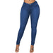 Color-Spring Women Wear High Waist High Elasticity Slim Fitting Ankle Tied Pen Holder Women Jeans-Fancey Boutique