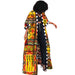 Color-Egyptian Mural-Women Spring Clothing Windbreaker African Ethnic Women Coat Long Printed-Fancey Boutique