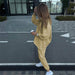 Color-Autumn Winter Pullover Suit Women Long Sleeved Crew Neck Pullover Sweatshirt Sweatpants Two Piece Suit Women Casual-Fancey Boutique